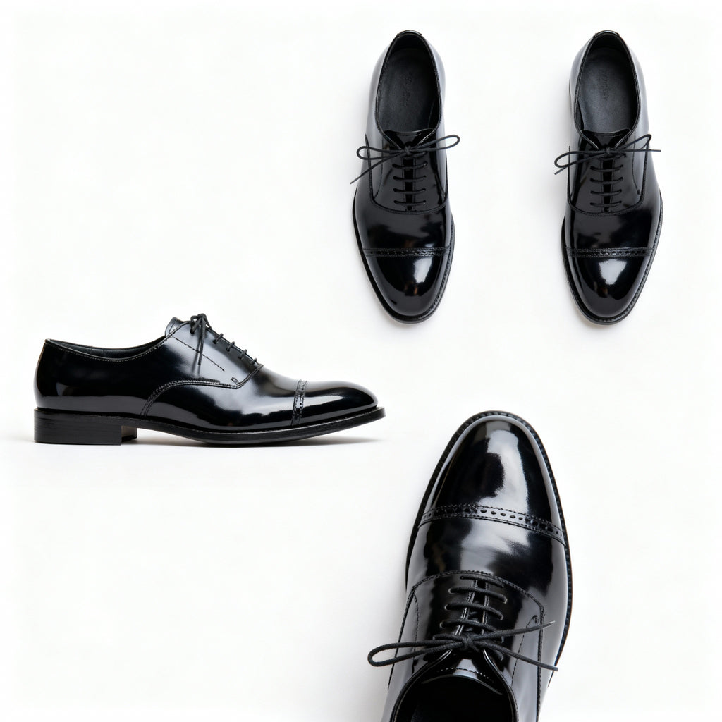 Custom Black Patent Shoes
