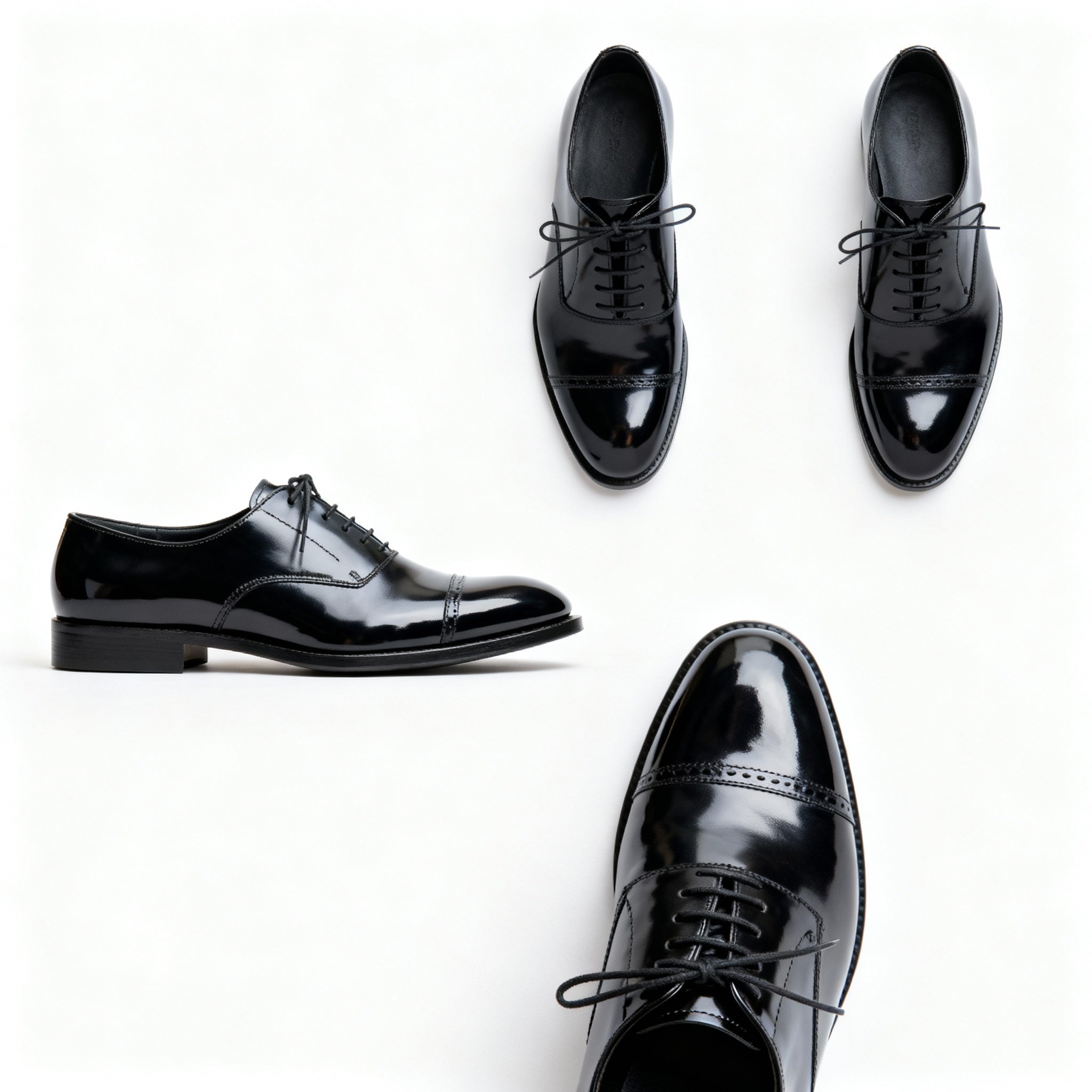 Custom Black Patent Shoes