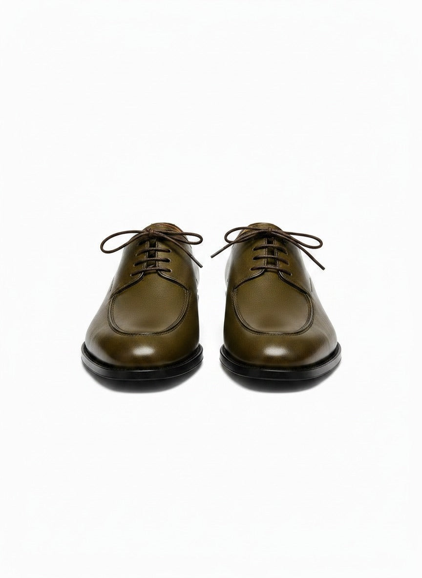 NOIR Apron Toe Oxford top view - premium genuine leather oxford India - Posh Hides