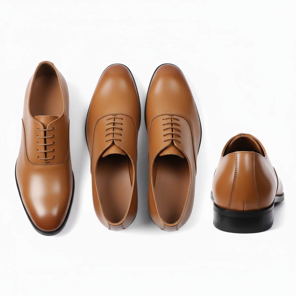 Custom Tan Oxford Shoes