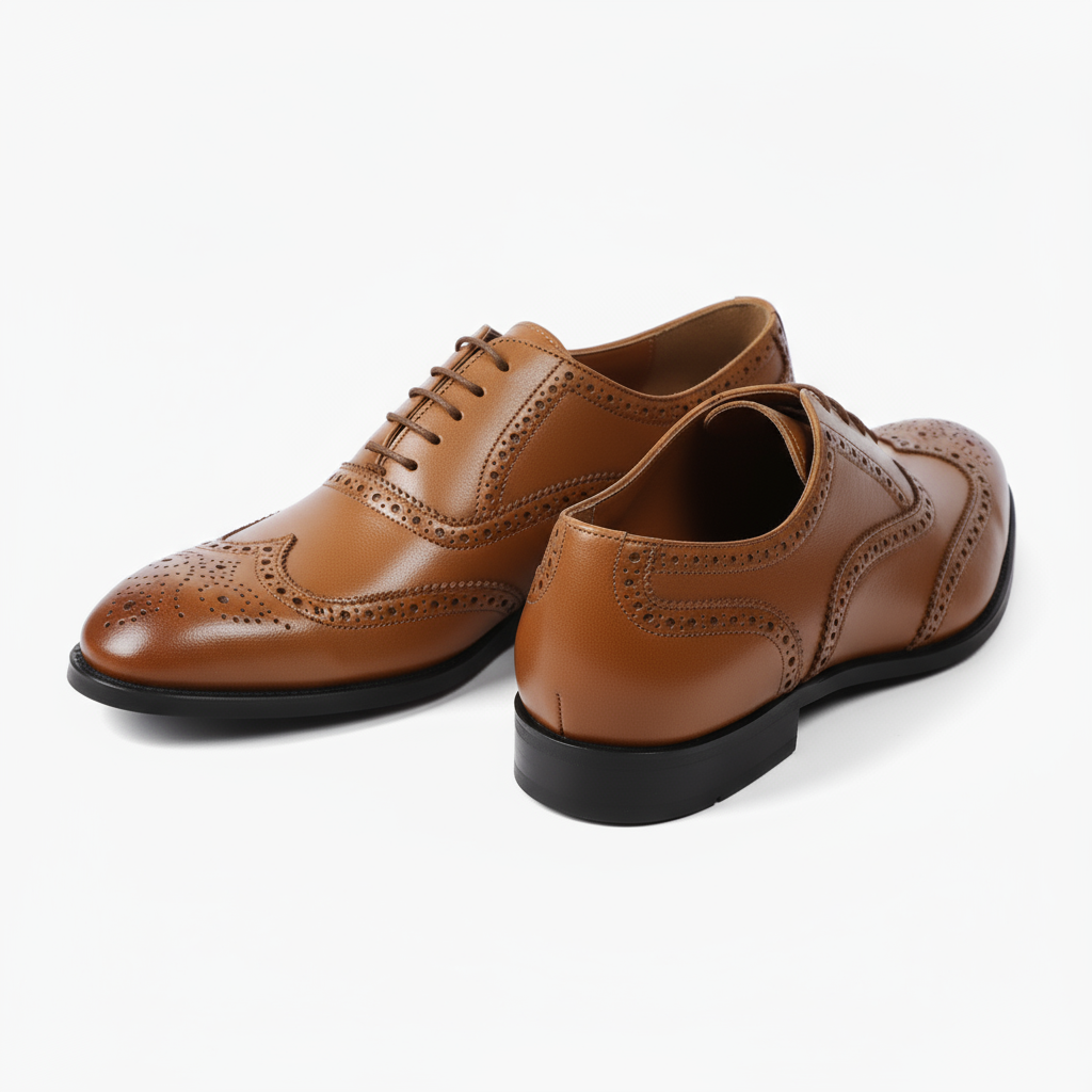 Custom Tan Oxford Shoes