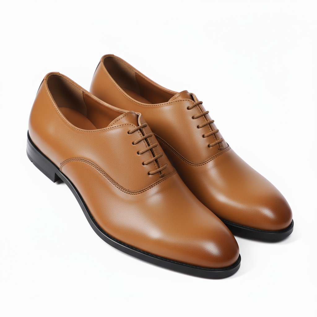 Custom Tan Oxford Shoes