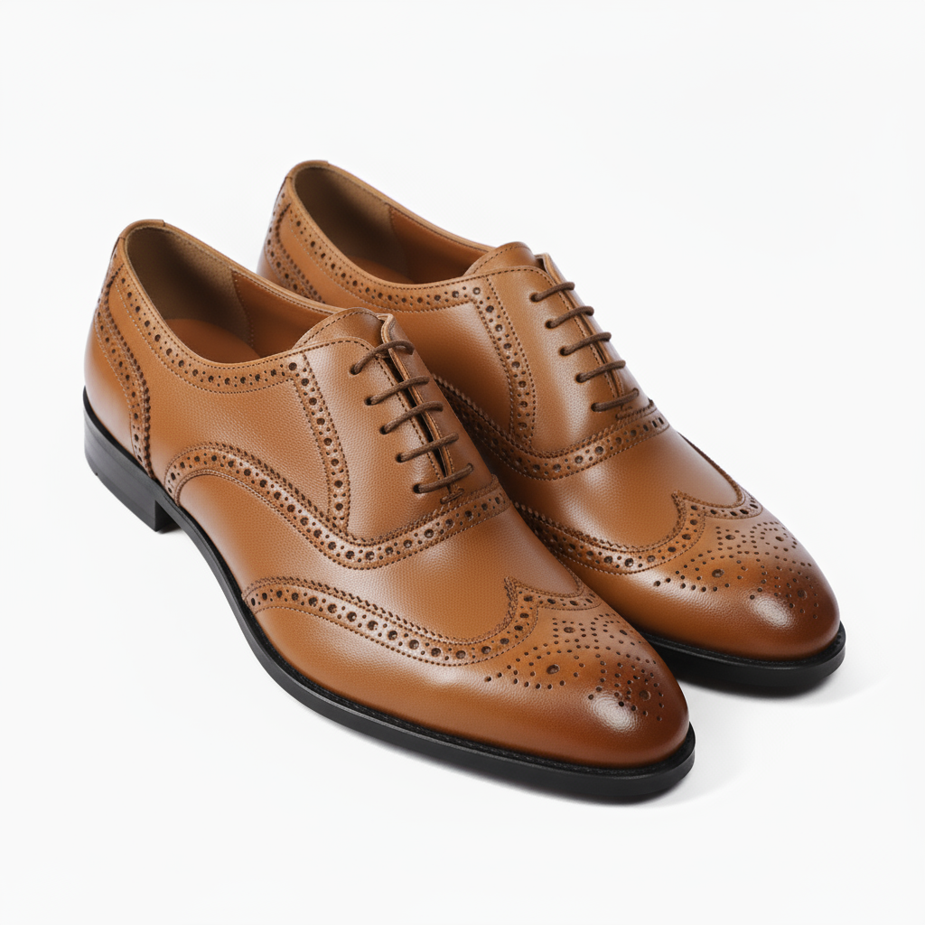 Custom Tan Oxford Shoes